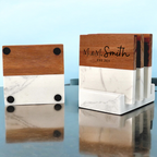 Personalized Marble Coaster Set