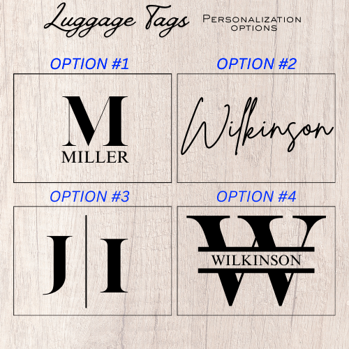 Custom Leatherette Luggage Tag