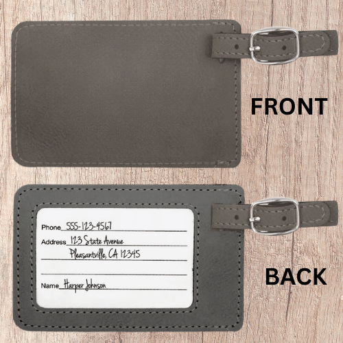 Custom Leatherette Luggage Tag