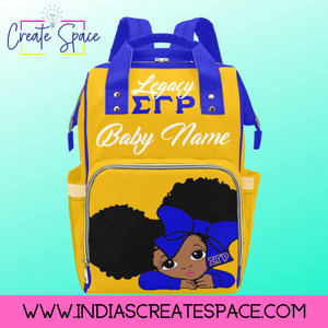 Sigma Gamma Rho-Sorority Pride Custom Diaper Bag