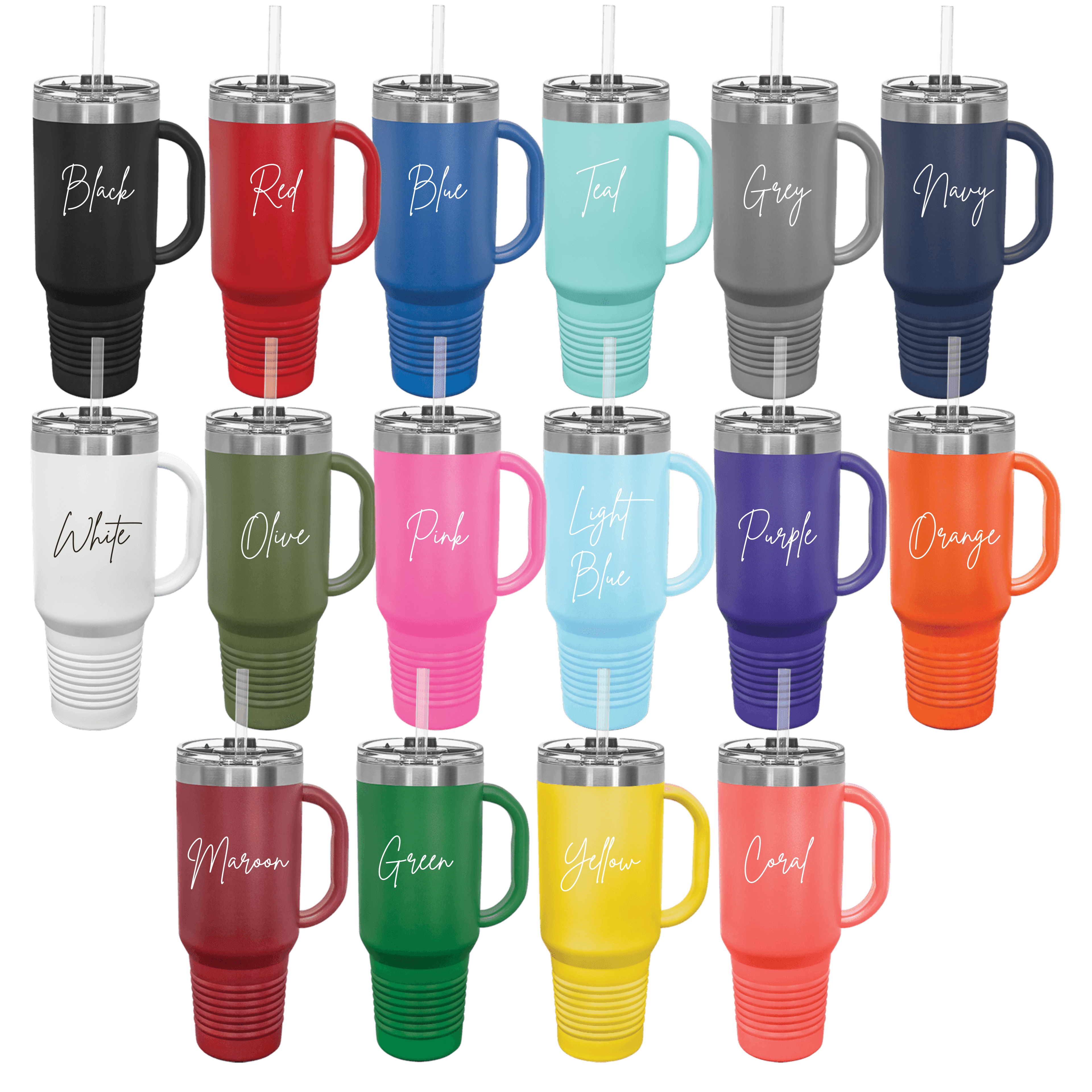 Polar Camel Personalized 40oz Tumbler With Handle