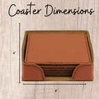 Laserable Leatherette 6-Coaster Set