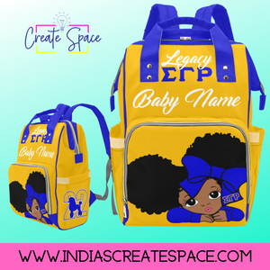 Sigma Gamma Rho-Sorority Pride Custom Diaper Bag