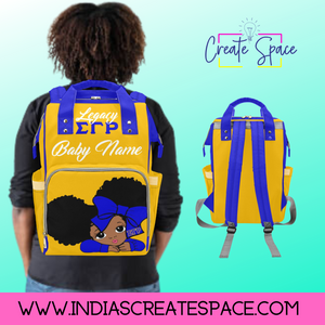 Sigma Gamma Rho-Sorority Pride Custom Diaper Bag