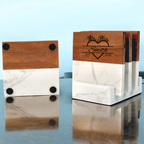 Personalized Marble Coaster Set