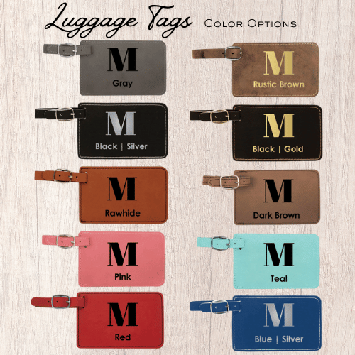 Custom Leatherette Luggage Tag