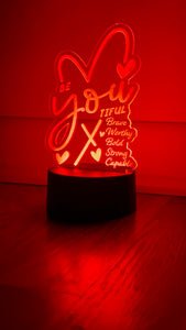 Affirmation Led Light