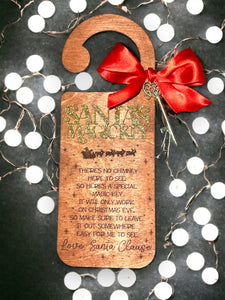 Santa's Magic Key Christmas Door Hanger