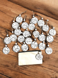 25 Names of Jesus Advent Christmas Ornament Set