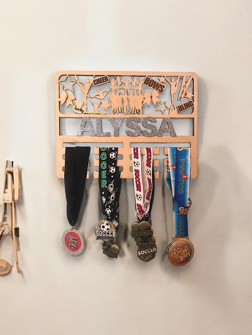 Competitive Cheer Medal Holder Custom