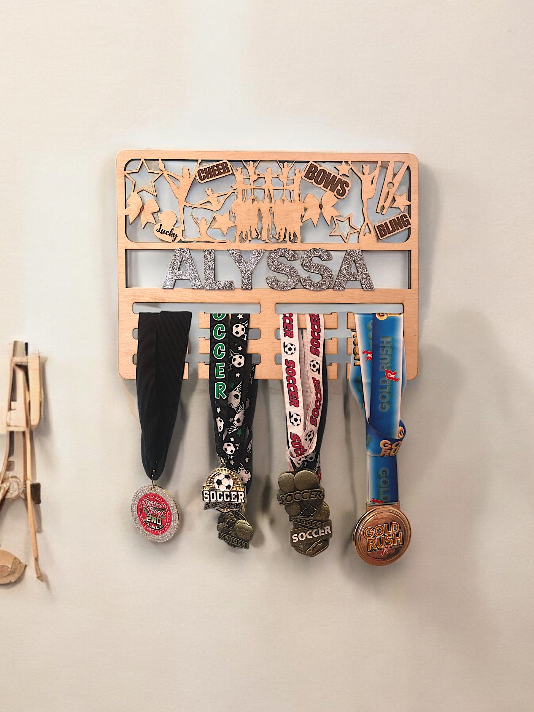 Competitive Cheer Medal Holder Custom