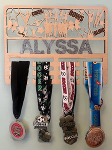 Elevate Your Space with Personalized Competitive Cheer Medal Holder