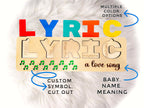 Name Puzzle, Name Meaning Puzzle, Personalized Gift for Baby and Toddler, Natural Wooden Puzzle, First Birthday Gift