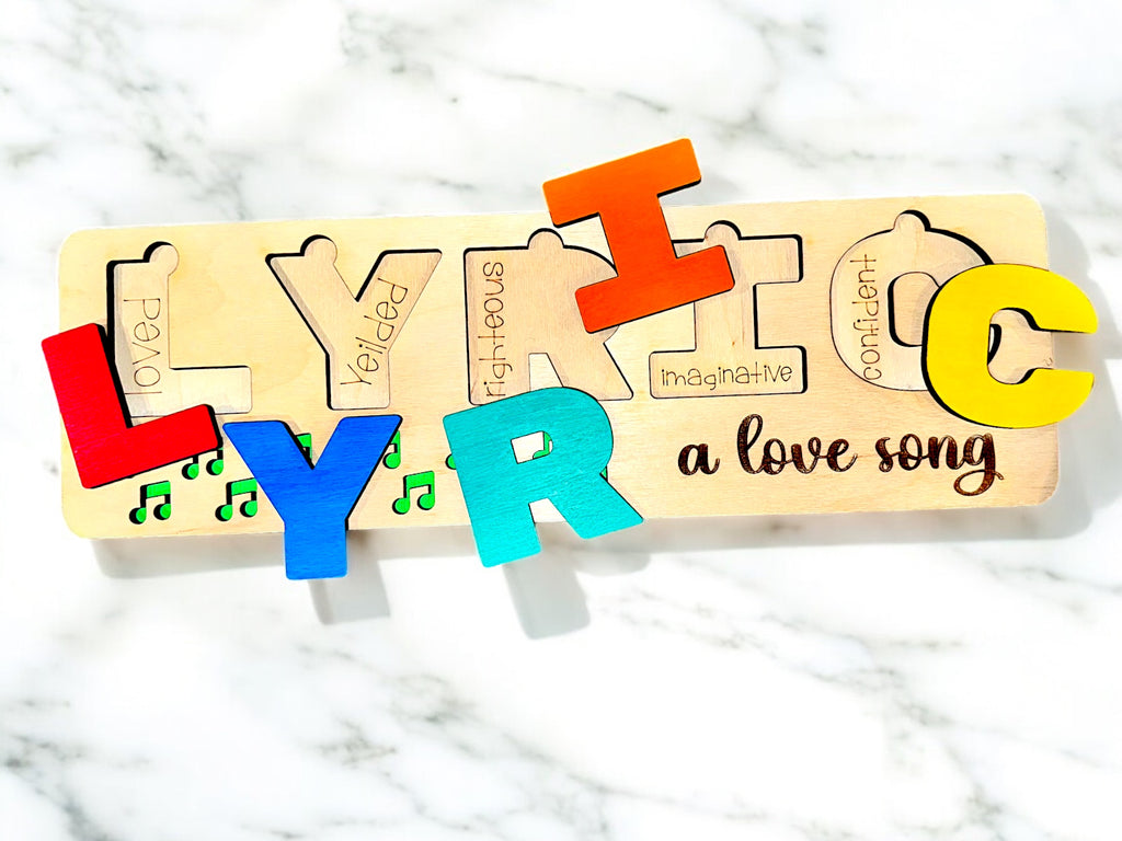 Name Puzzle, Name Meaning Puzzle, Personalized Gift for Baby and Toddler, Natural Wooden Puzzle, First Birthday Gift