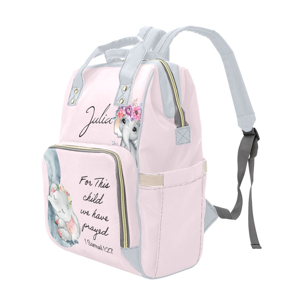 For This Child I Have Prayed Diaper Bag