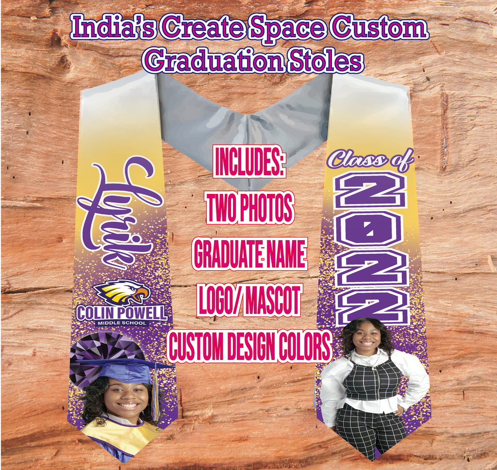 Customized Graduation Stole
