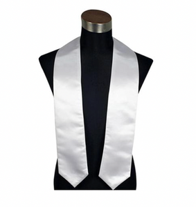 Blank Sublimation Graduation Stole (White)