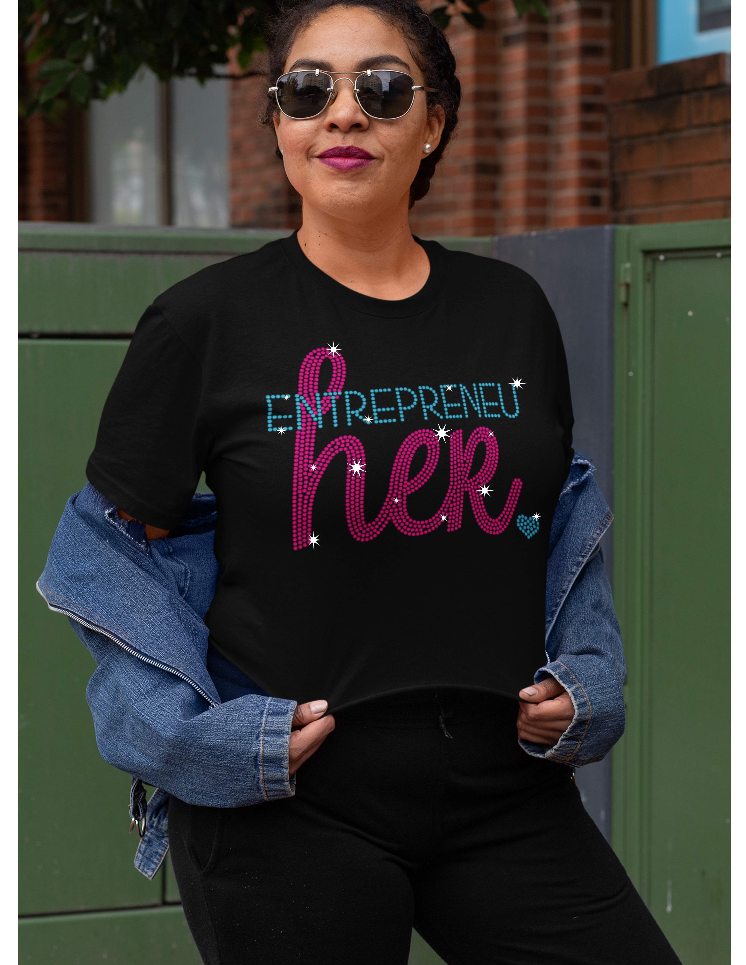 Entrepreneu-her Rhinstone Shirt