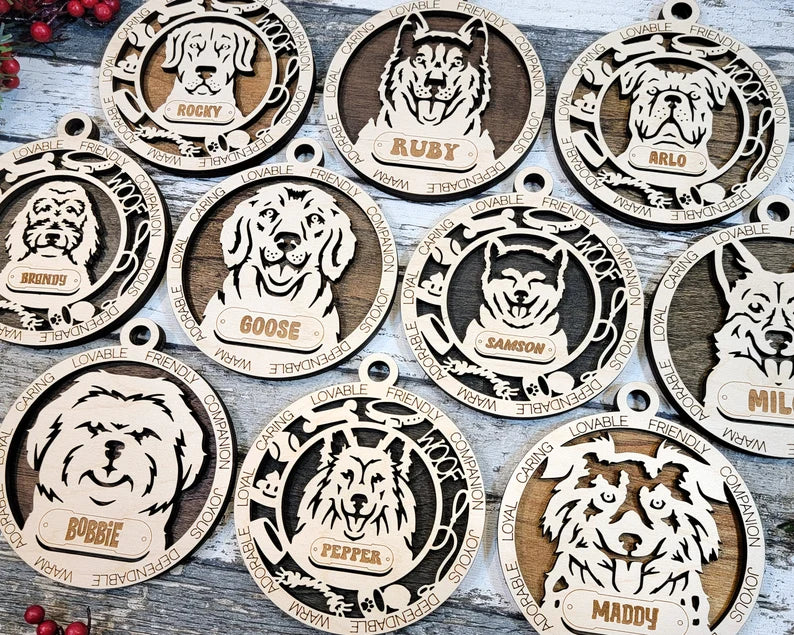 Dog Breed Christmas Ornaments